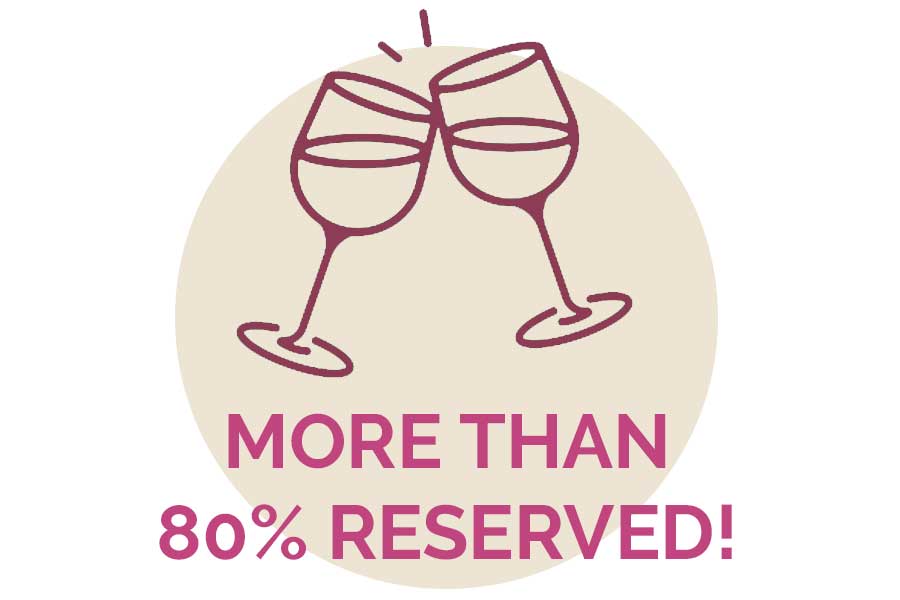 More than 80% Reserved!