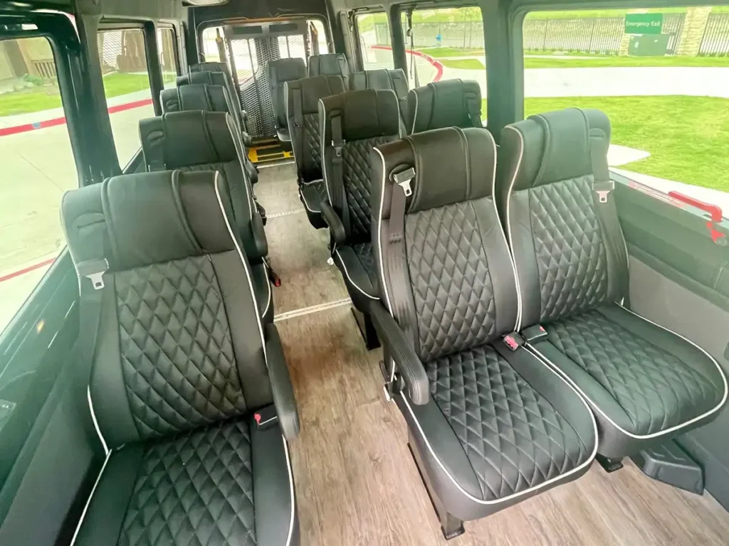 Seats of the sprinter van