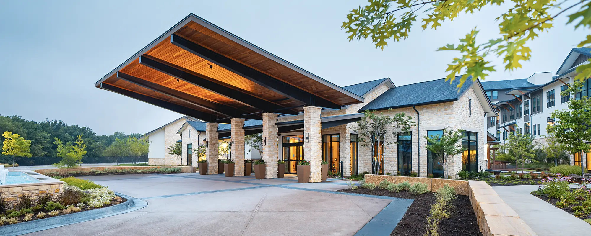 Main entrance at The Outlook