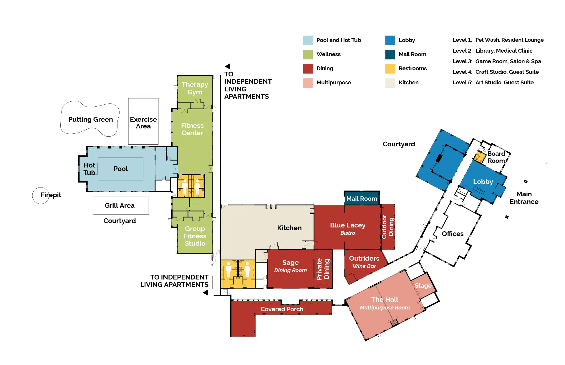 The Outlook Common Areas Map